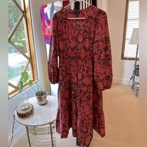 Summersalt The Countryside Poplin Button Down Midi Dress